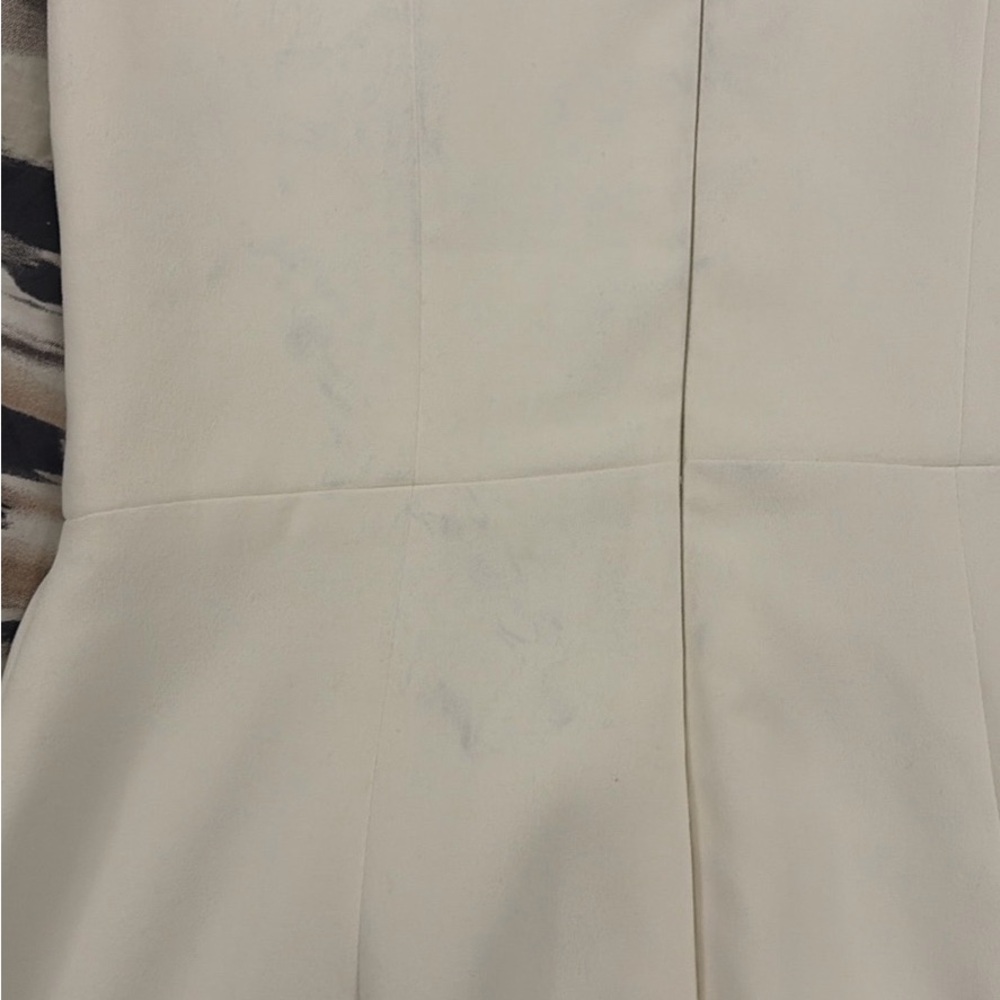 House of CB White Dress with Fringe Accents - Picture 6 of 8